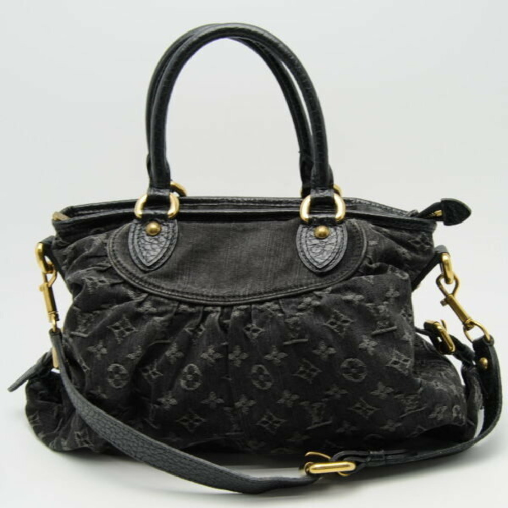 Louis Vuitton Monogram Denim Baggy Neo Cabby Noir Black